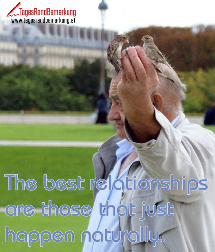 The best relationships are those that just happen naturally.