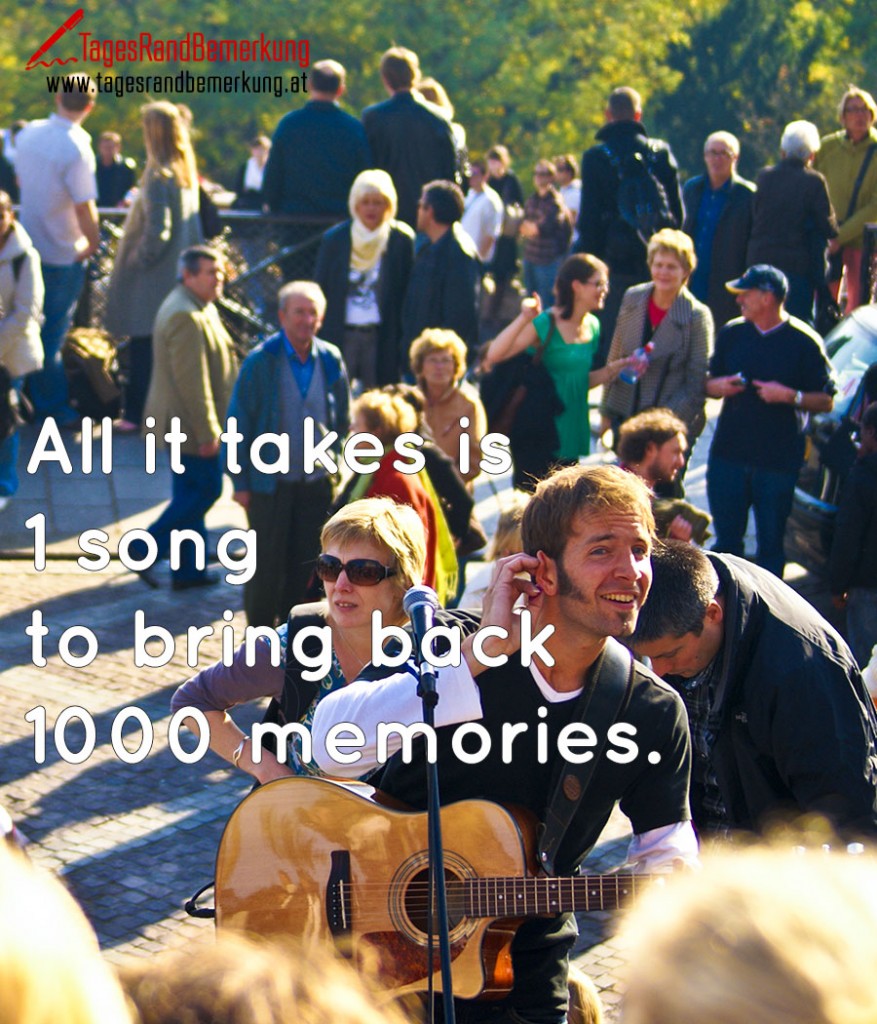 All it takes is 1 song to bring back 1000 memories.