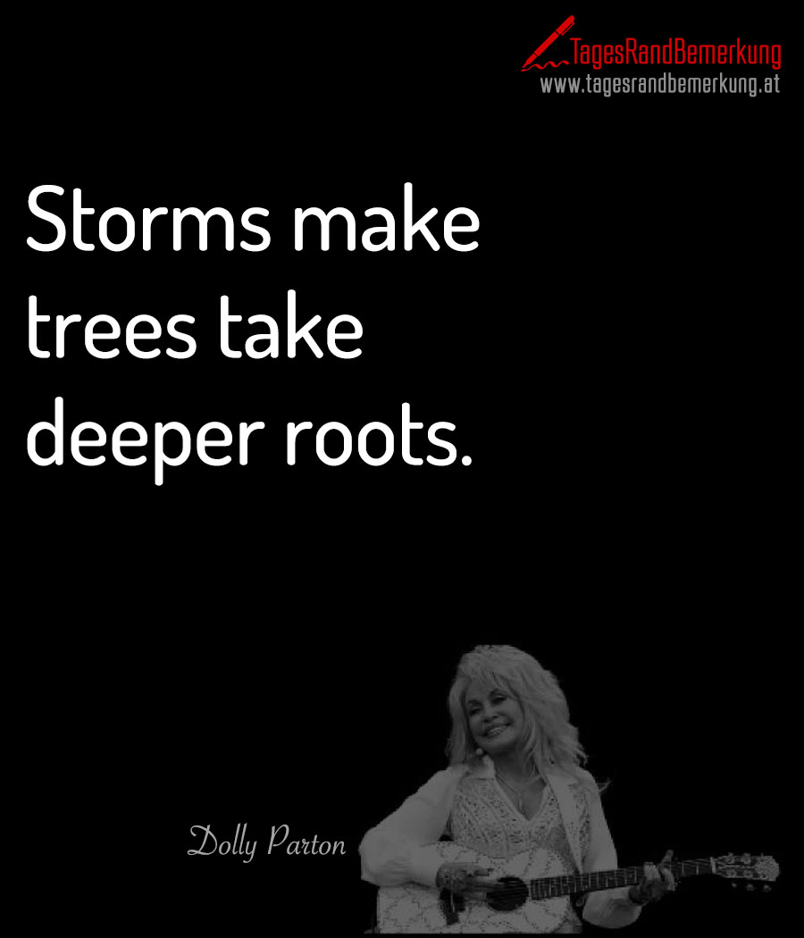 Storms make trees take deeper roots.