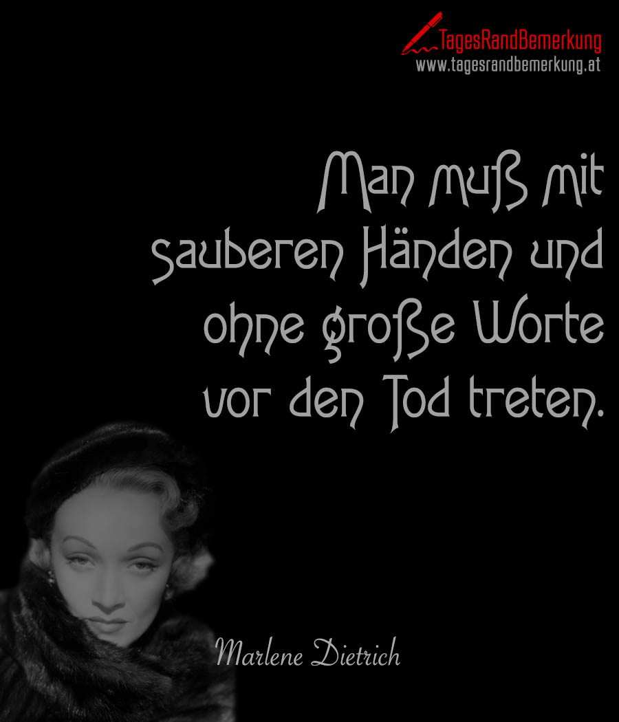 tagesrandbemerkung marlene trich alter tod zitat spruch 1165