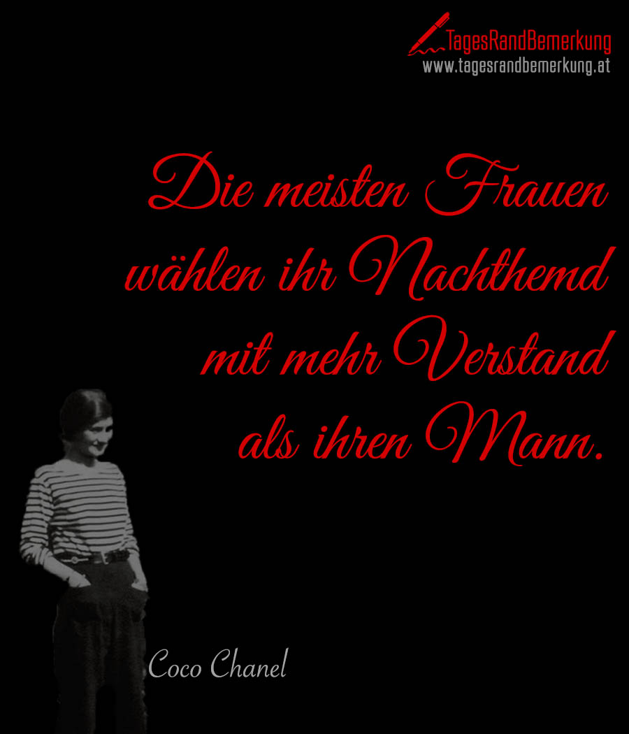 tagesrandbemerkung coco chanel leben freundschaft leben zitat spruch 1219