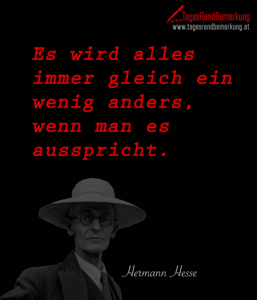 tagesrandbemerkung hermann hesse reden freundschaft zitat spruch 1315