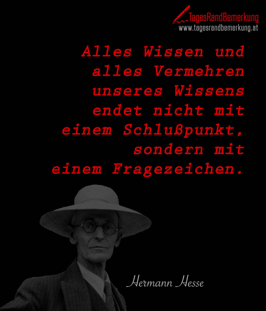 Zitate Mit Dem Schlagwort Hermann Hesse Der Die Tagesrandbemerkung