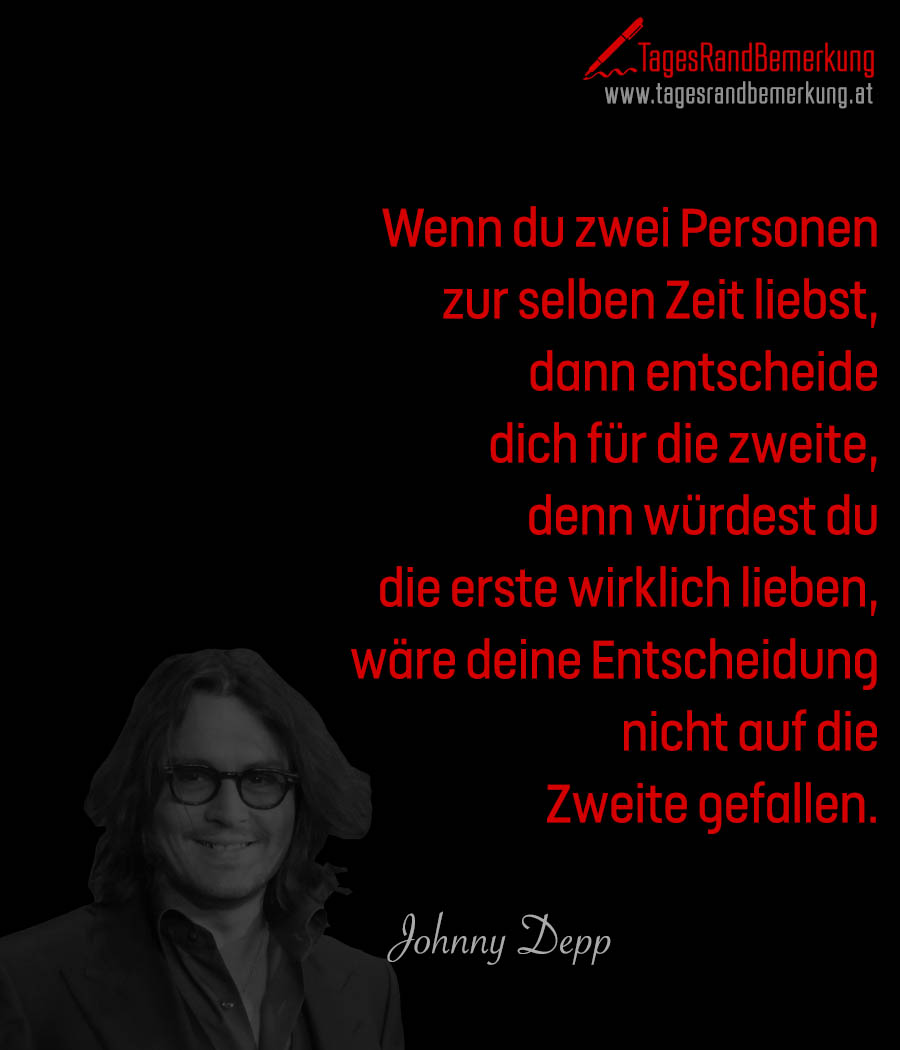 Zitate Mit Dem Schlagwort Johnny Depp Der Die Tagesrandbemerkung