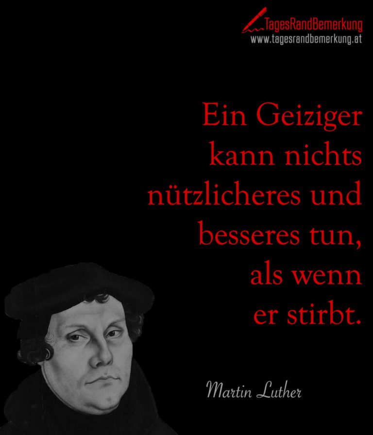Zitate mit dem Schlagwort Martin Luther der Die TagesRandBemerkung