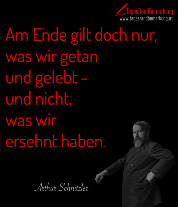 Zitate mit dem Schlagwort Arthur Schnitzler der Die TagesRandBemerkung