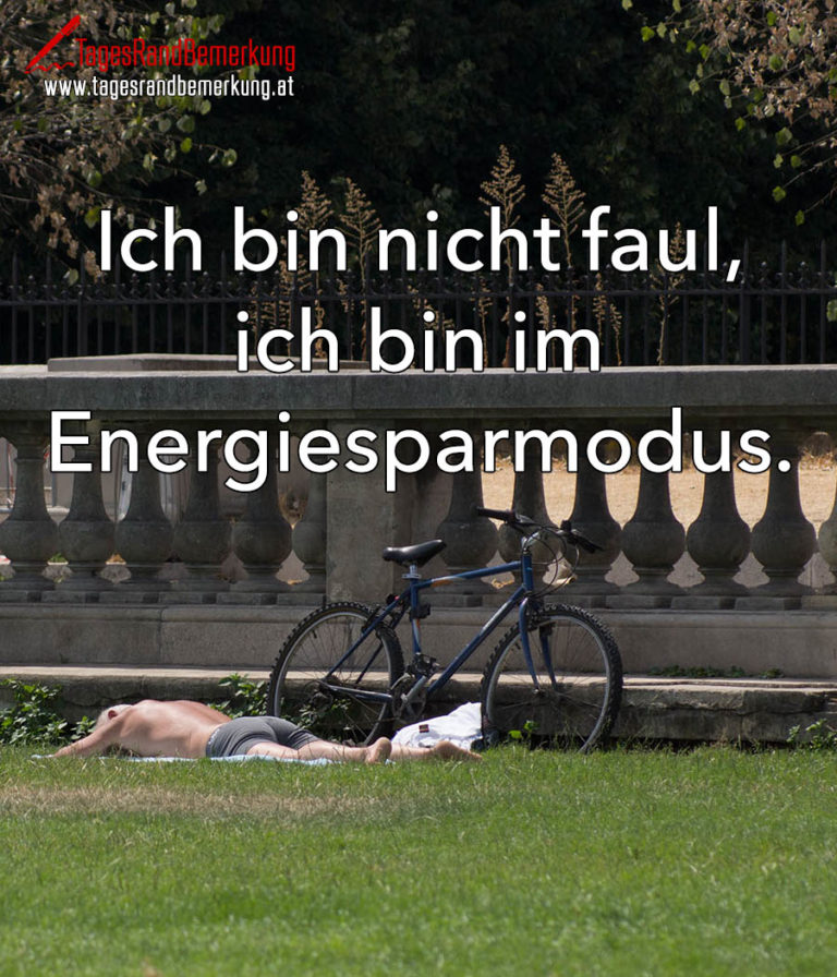Zitate mit dem Schlagwort Faulheit der Die TagesRandBemerkung