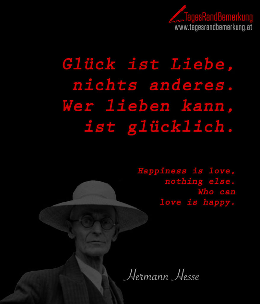 Zitate mit dem Schlagwort Hermann Hesse der Die TagesRandBemerkung