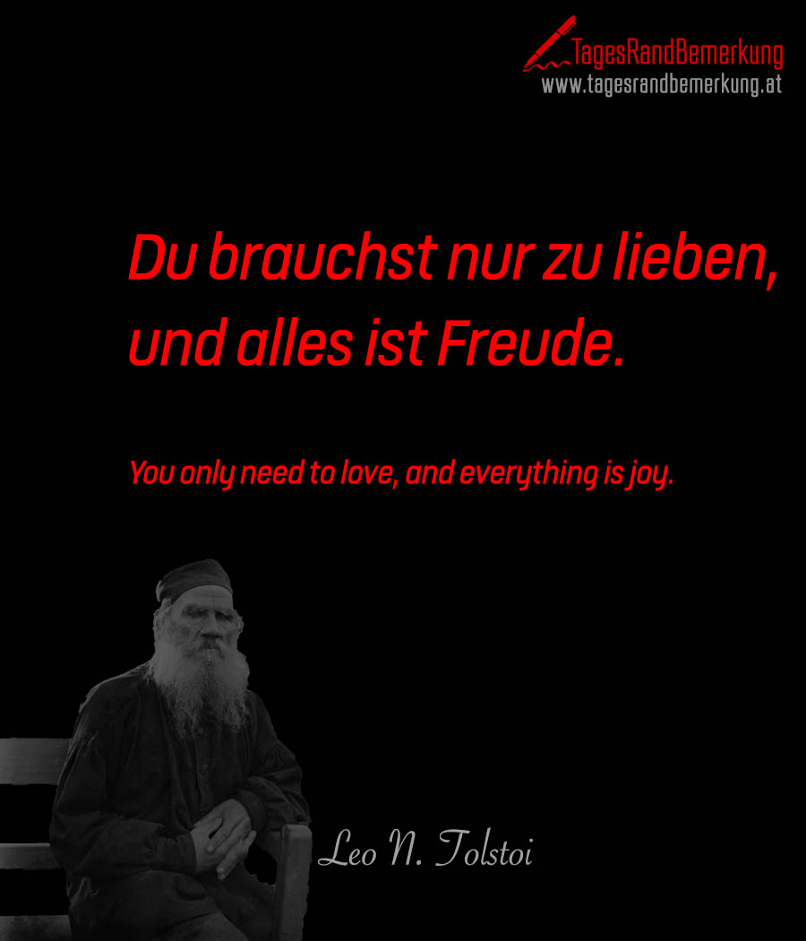 Zitate Mit Dem Schlagwort Leo N Tolstoi Der Die Tagesrandbemerkung