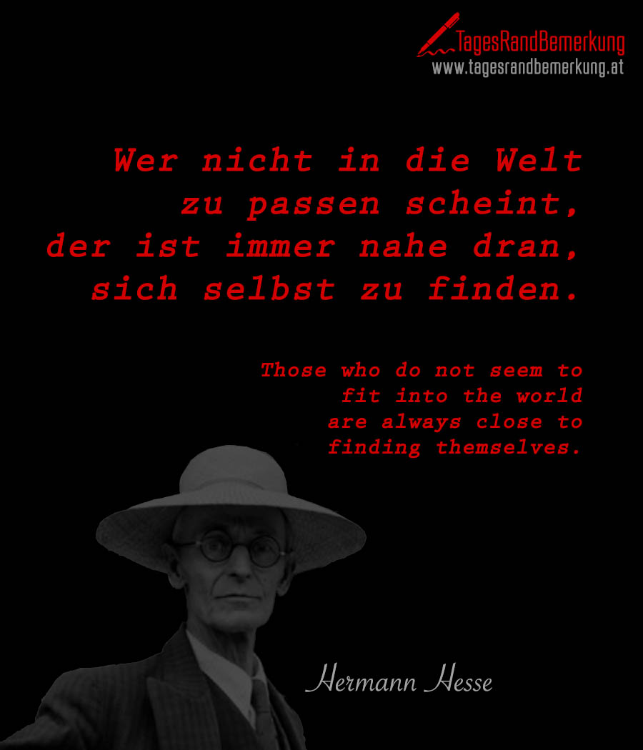 Zitate Mit Dem Schlagwort Hermann Hesse Der Die Tagesrandbemerkung